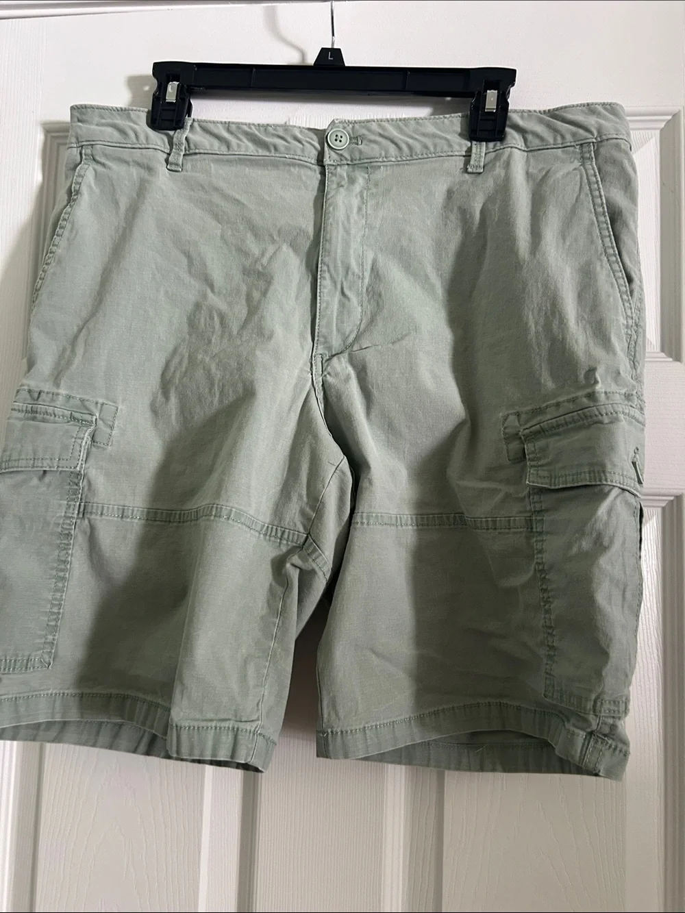 Izod Men's Cargo Shorts in Sage Green